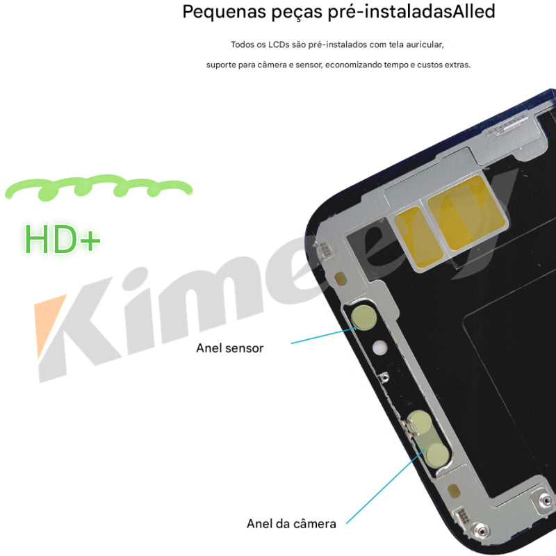 Substituição de tela de telefone HD+ VIVID Troca CI para iPhone 11 Pro