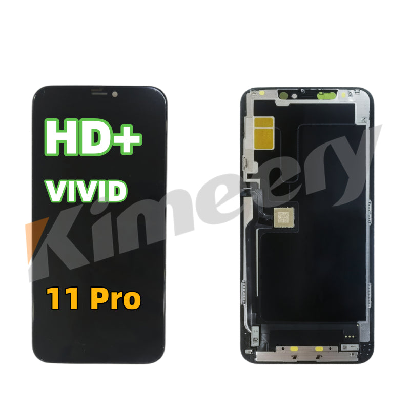 Substituição de tela de telefone HD+ VIVID Troca CI para iPhone 11 Pro