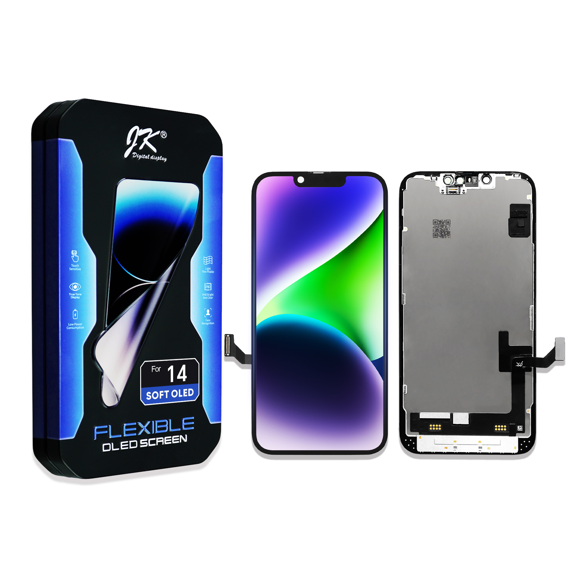 JK Soft OLED Tela Para iPhone 14
