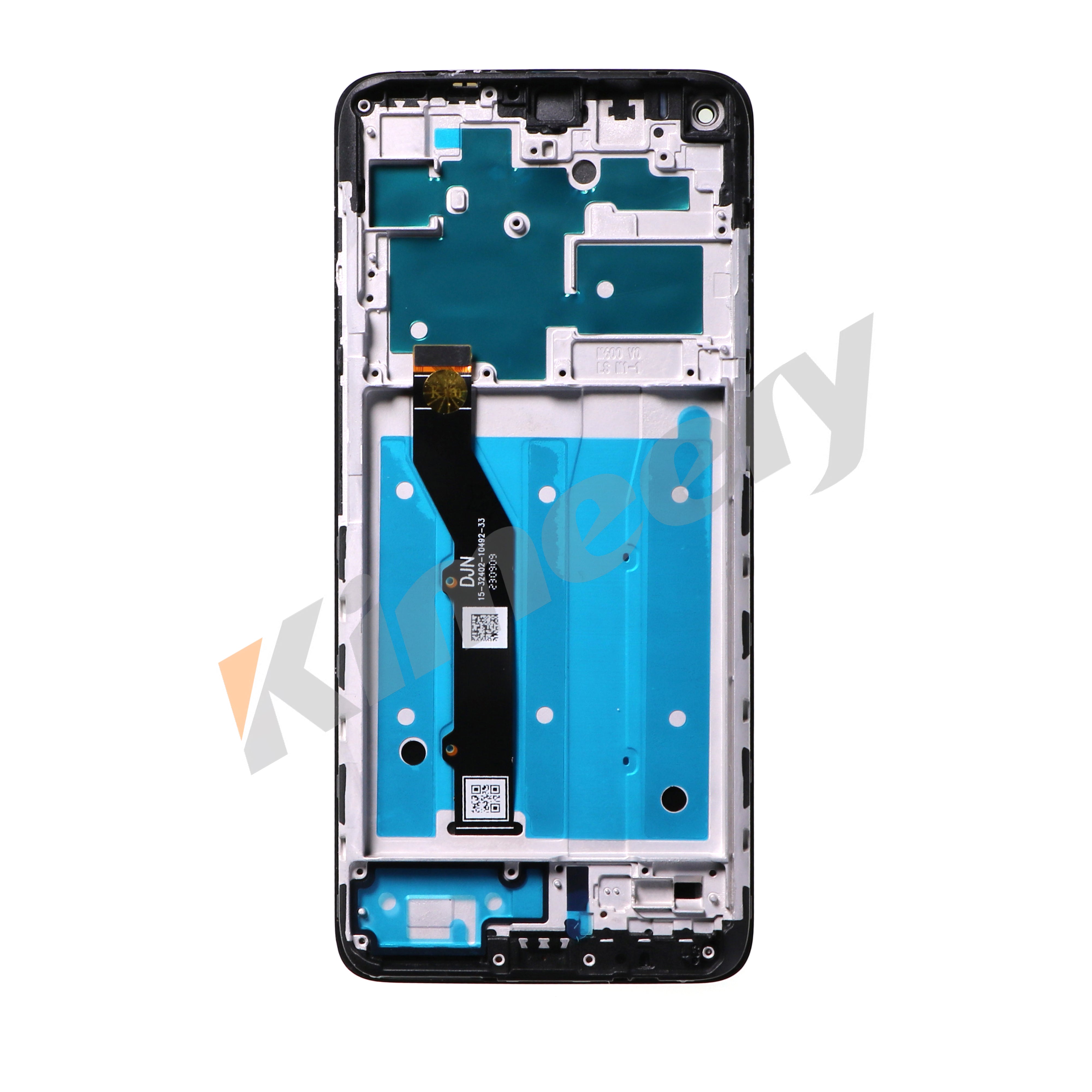 Tela LCD digitalizadora touchscreen com moldura para Motorola Moto G9 Plus