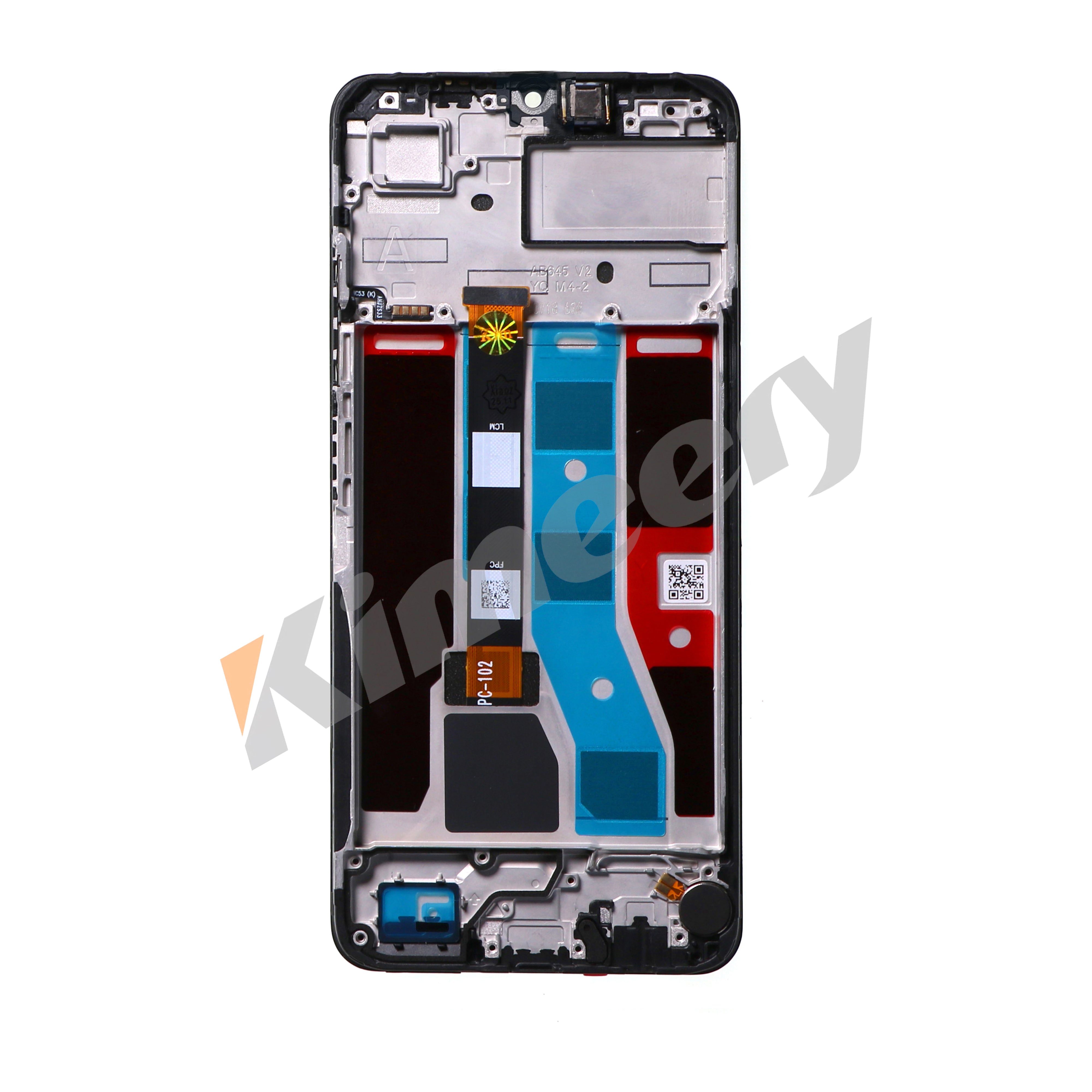 Tela LCD com moldura e peças compatíveis com Realme C51