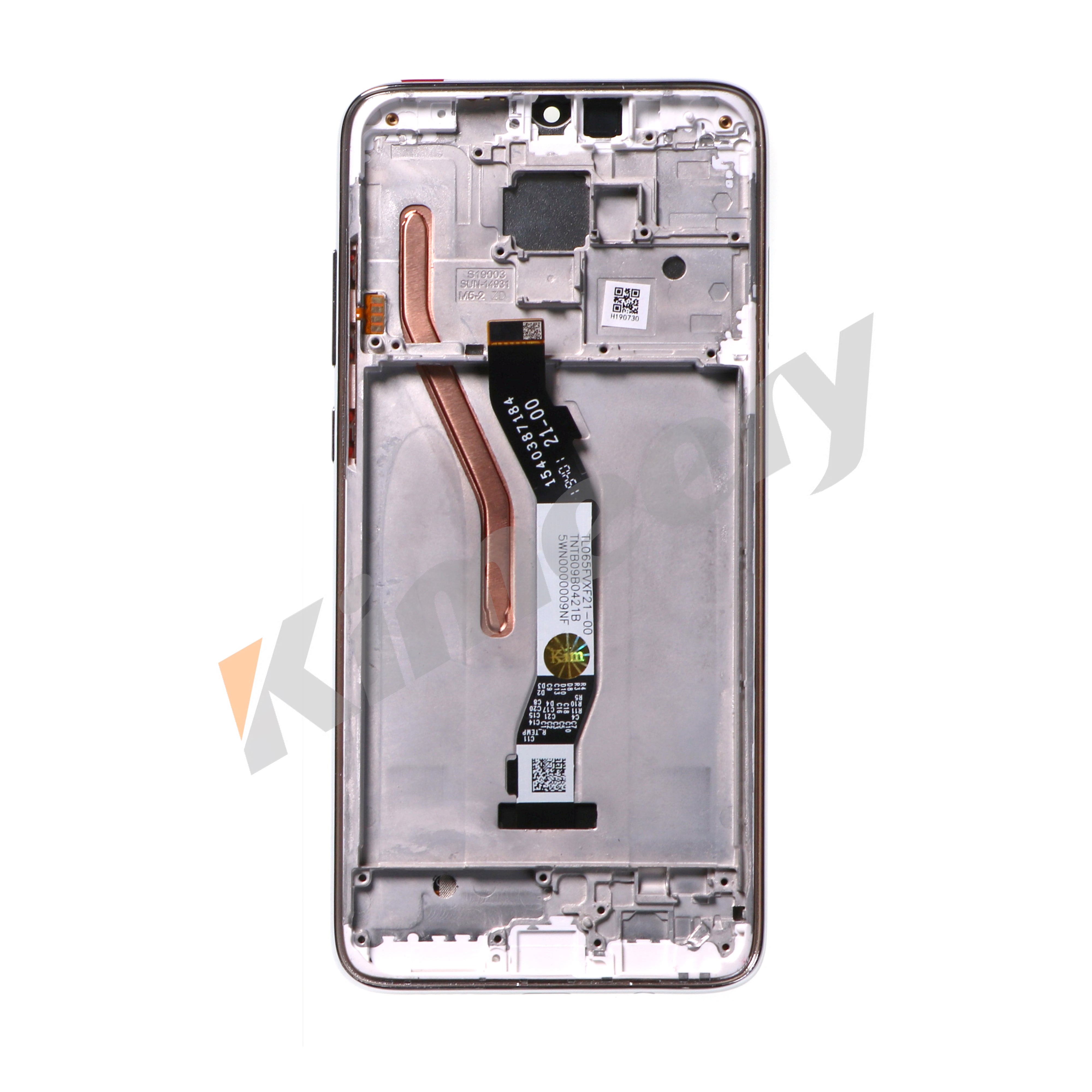 Tela LCD com moldura compatível com Xiaomi Redmi Note 8 Pro