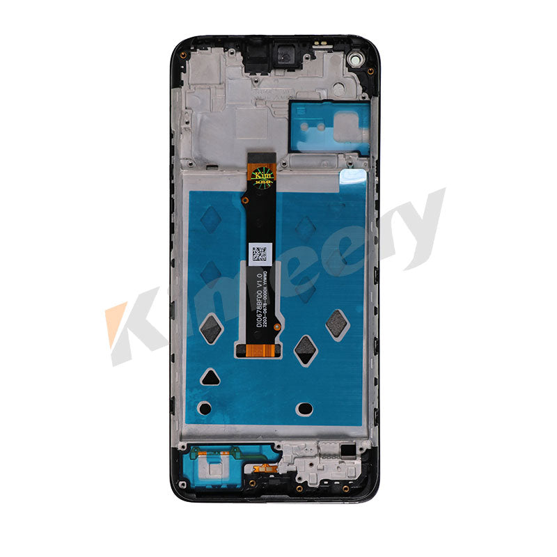 Tela sensível ao toque LCD Com Aro para Motorola Moto G9 Power