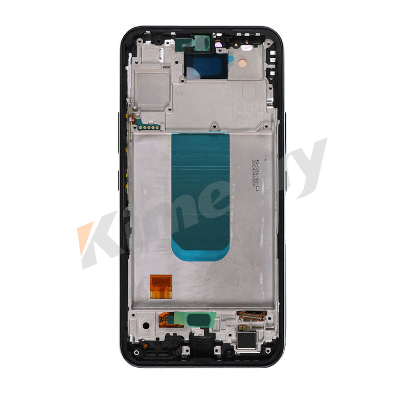 Tela LCD OLED com moldura e peças compatíveis com Samsung Galaxy A54