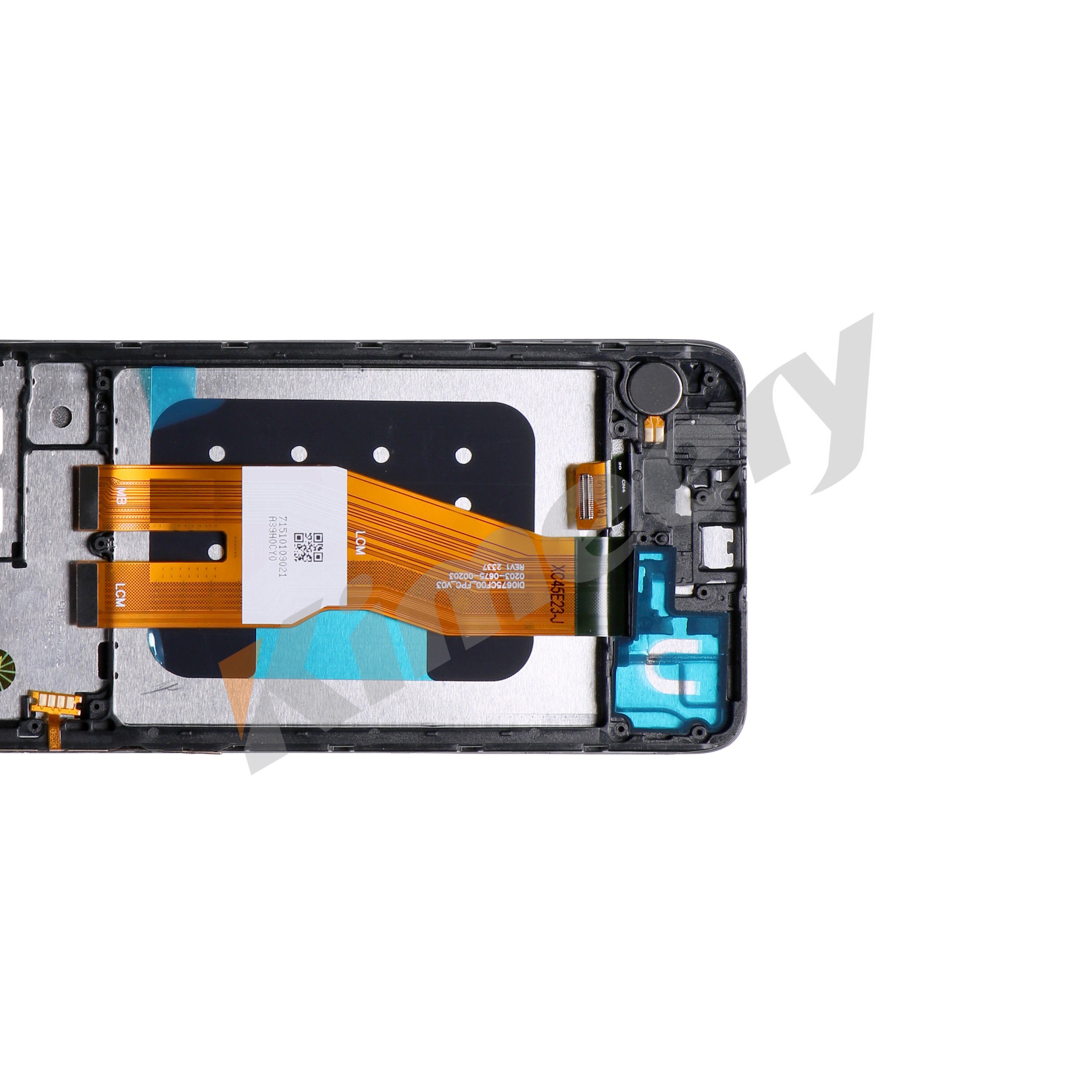 LCD screen assembly with frame and parts compatible with Samsung Galaxy A05