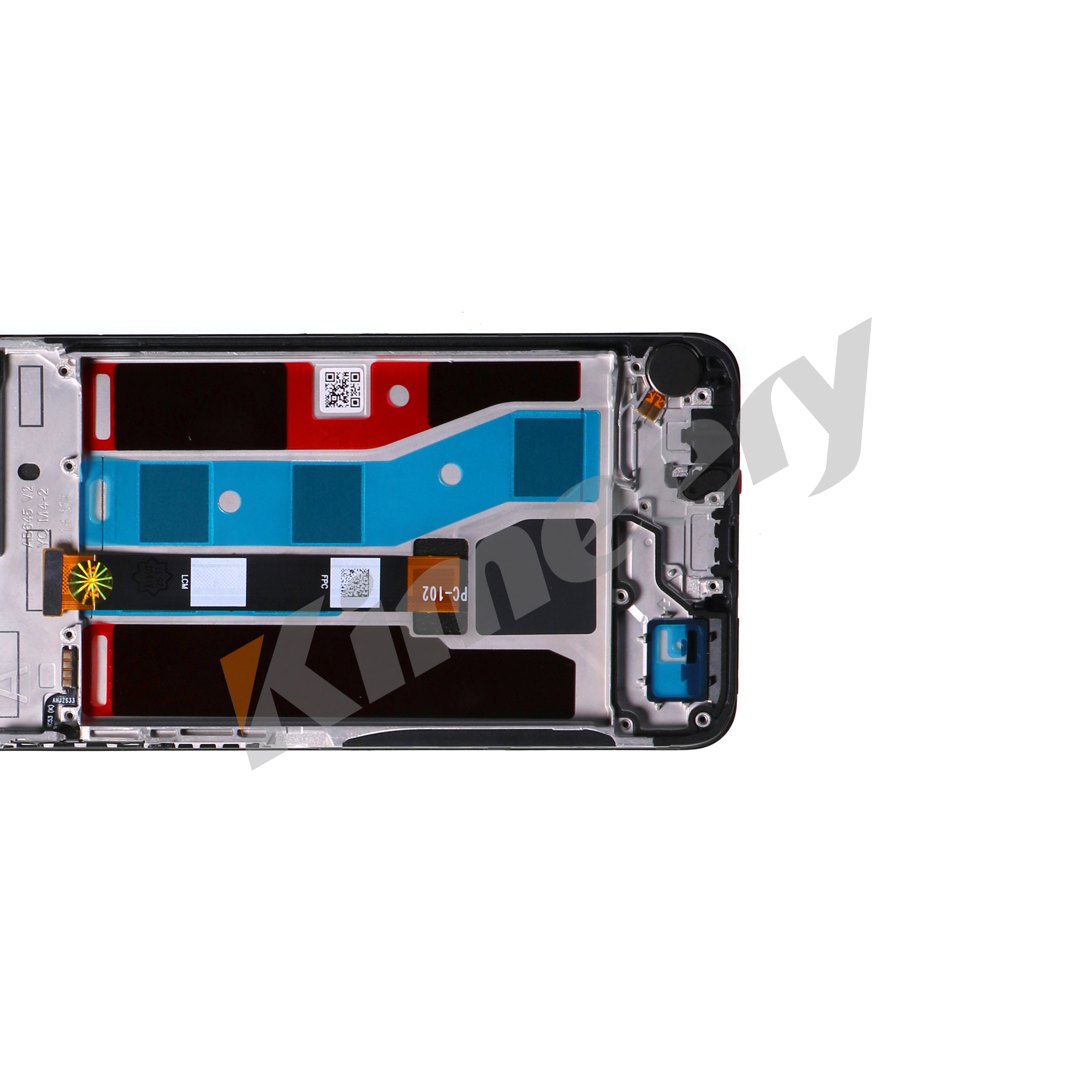 Tela LCD com moldura e peças compatíveis com Realme C51