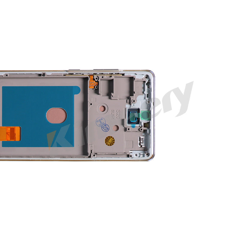 Conjunto de tela OLED com peças compatíveis para Samsung Galaxy S20FE (PRATA/ VERDE/ PRETO)