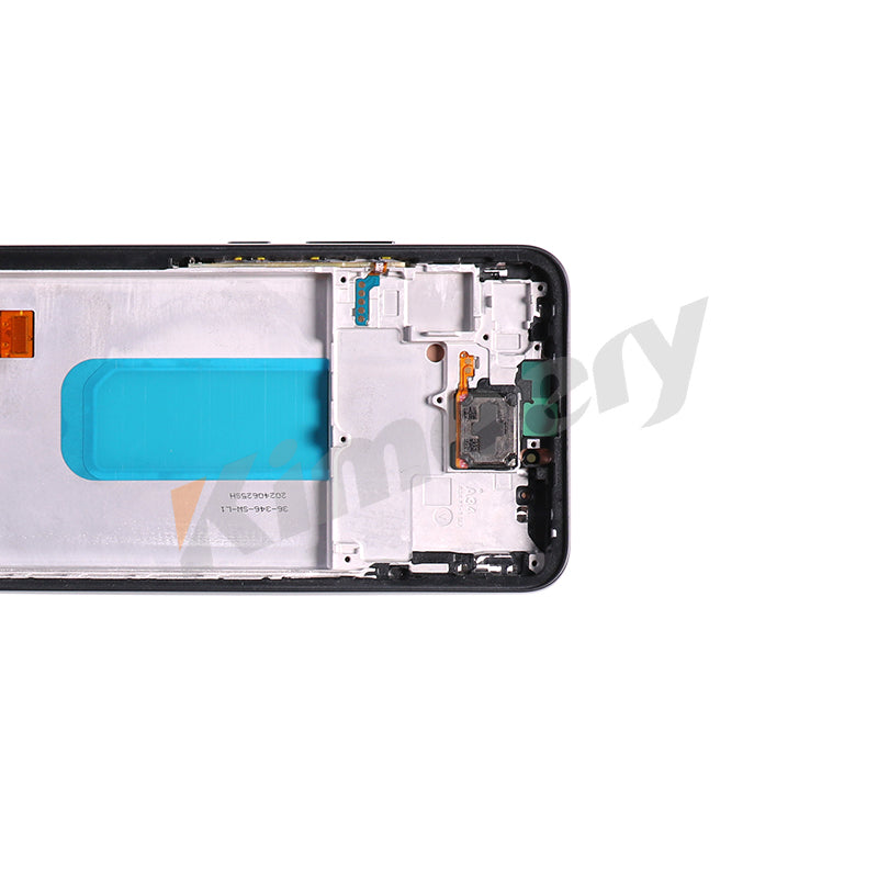 Tela frontal OLED com moldura e peças compatíveis para Samsung Galaxy A34 5G
