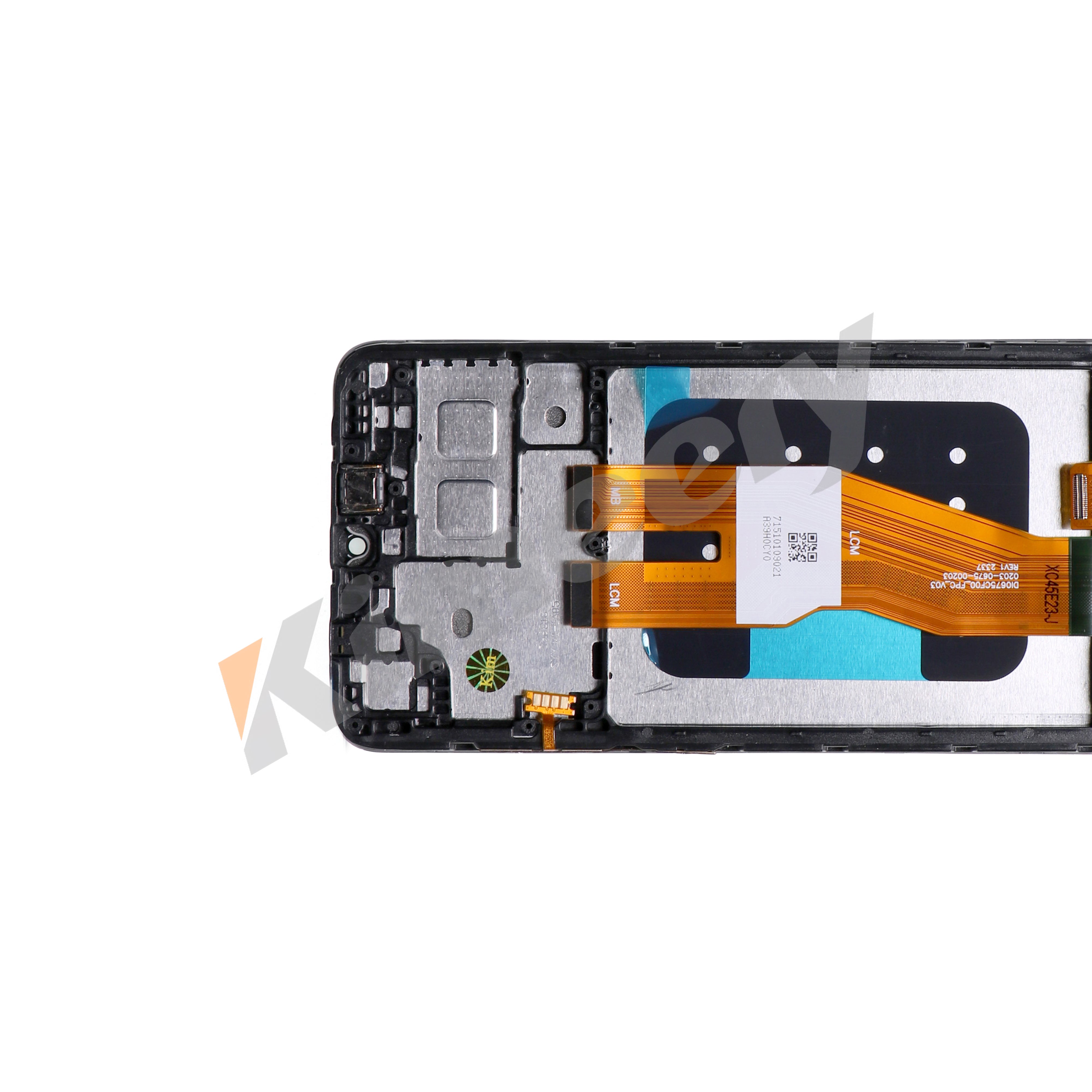 LCD screen assembly with frame and parts compatible with Samsung Galaxy A05
