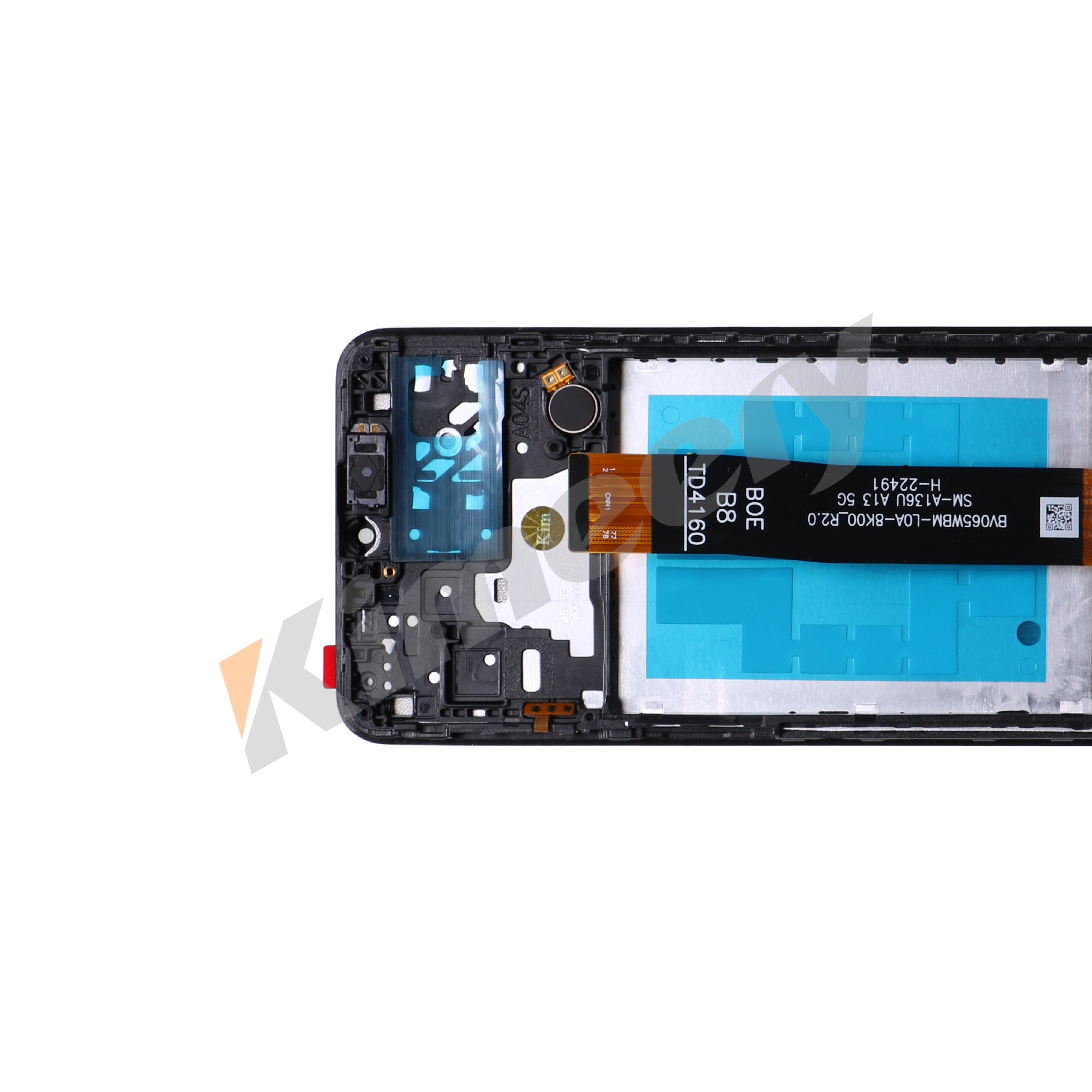 Conjunto de tela LCD com moldura e peças compatíveis com Samsung Galaxy A13 5G A136