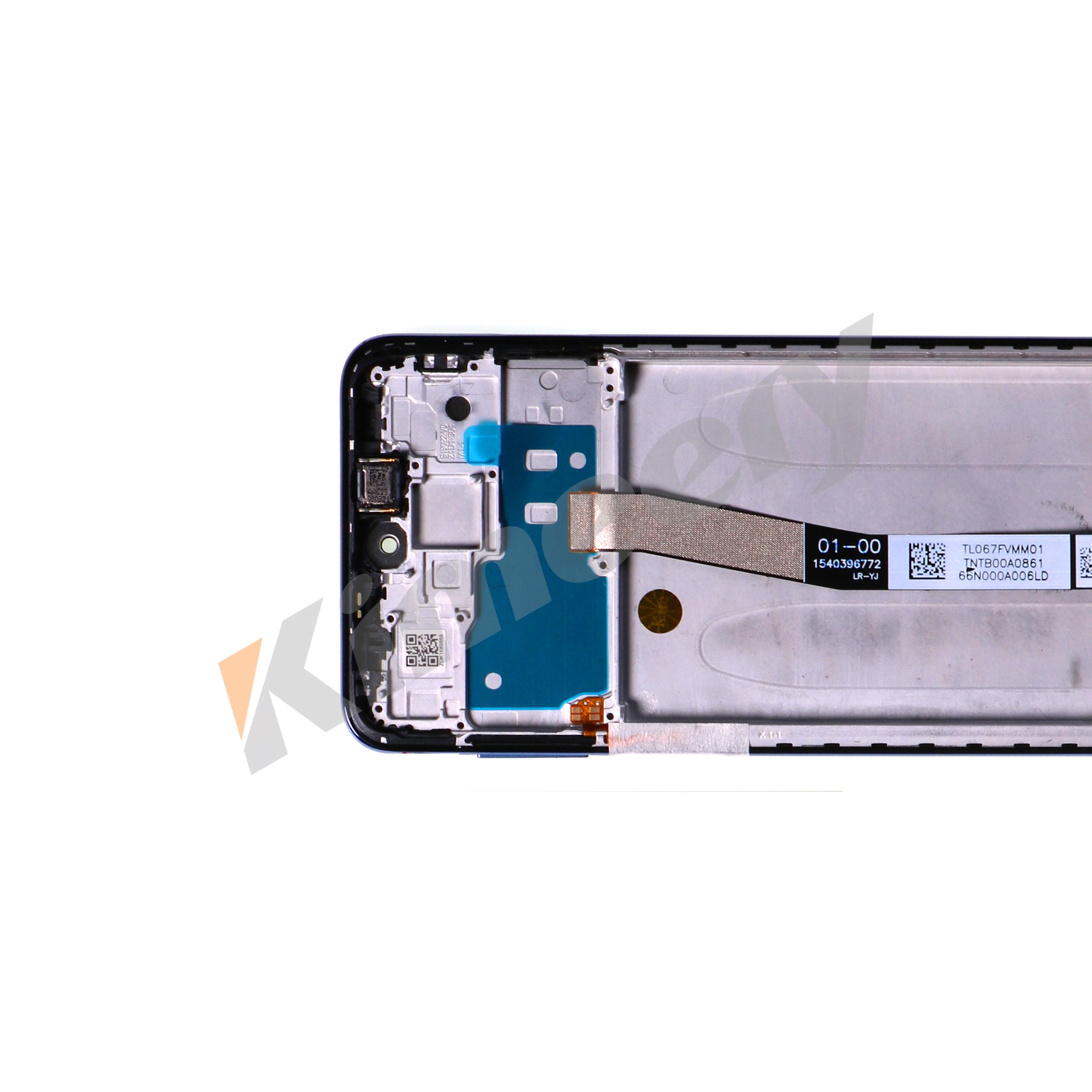 Tela LCD com moldura e peças compatíveis com Xiaomi Redmi Note 9S AZUL