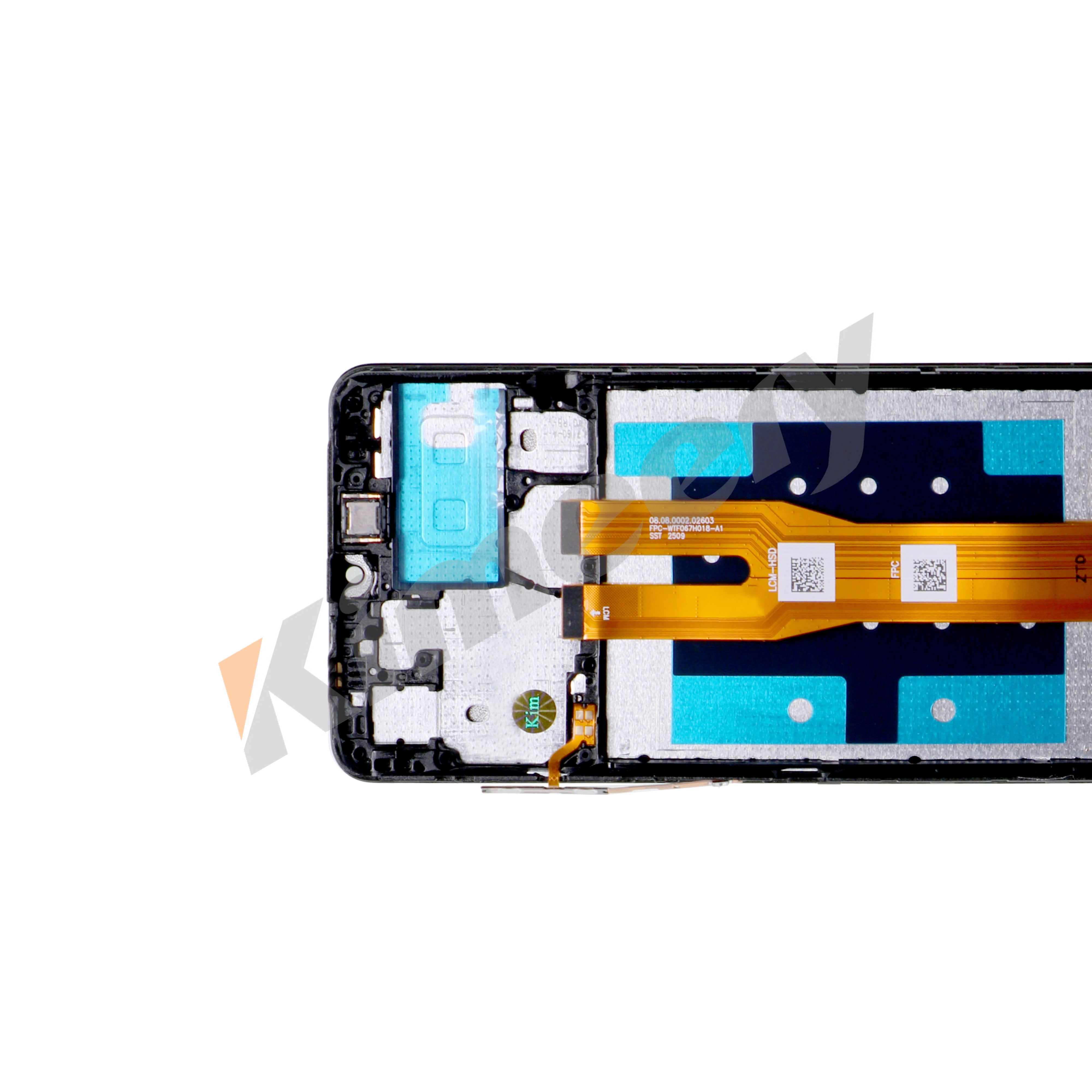 Conjunto de tela LCD com moldura e peças compatíveis com Samsung Galaxy A06