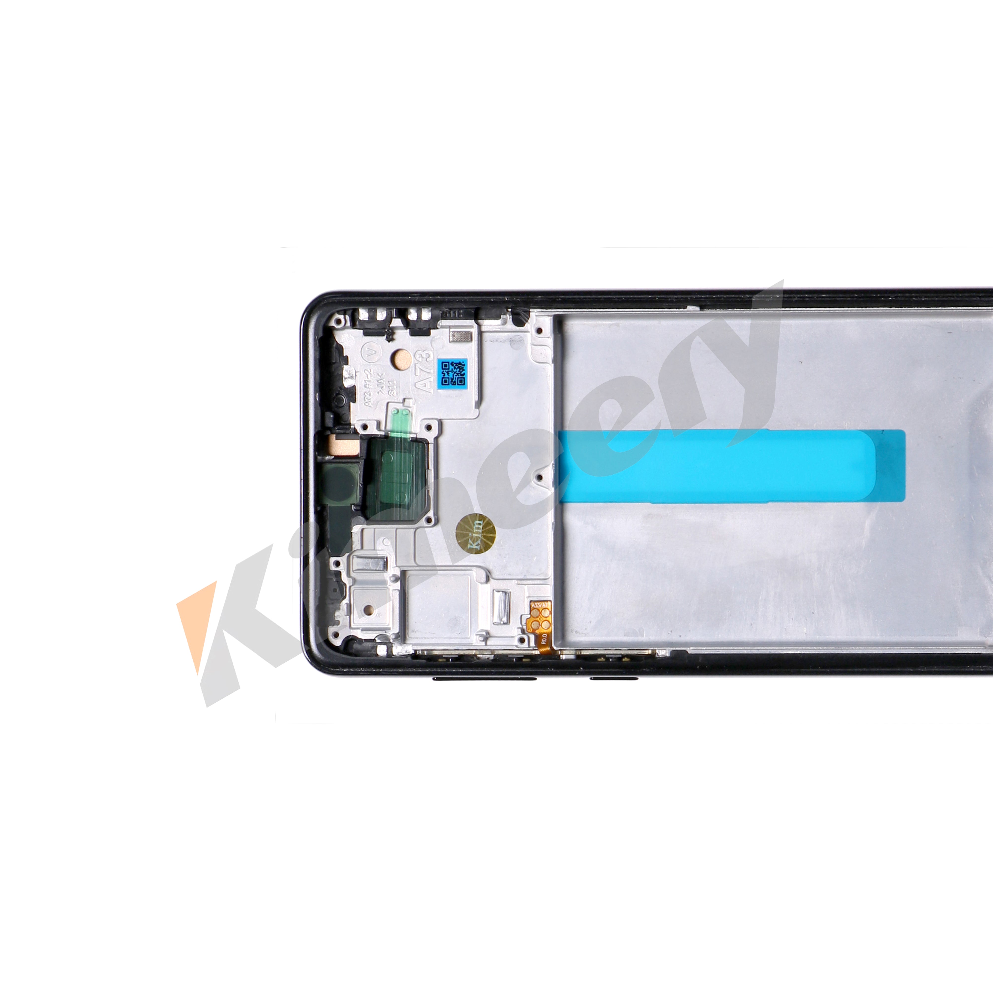 Conjunto de tela INCELL com moldura compatíveis para Samsung Galaxy A73 5G