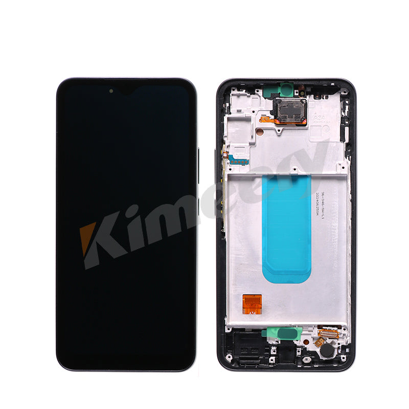 Tela frontal OLED com moldura e peças compatíveis para Samsung Galaxy A34 5G