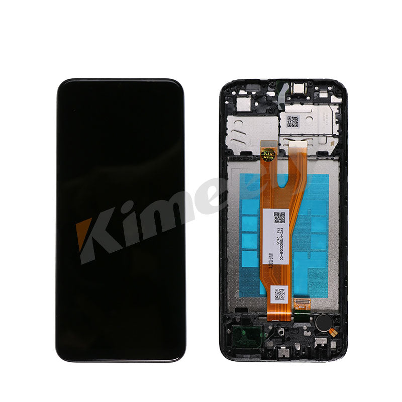 Tela LCD com moldura e peças compatíveis com Samsung Galaxy A03 Core