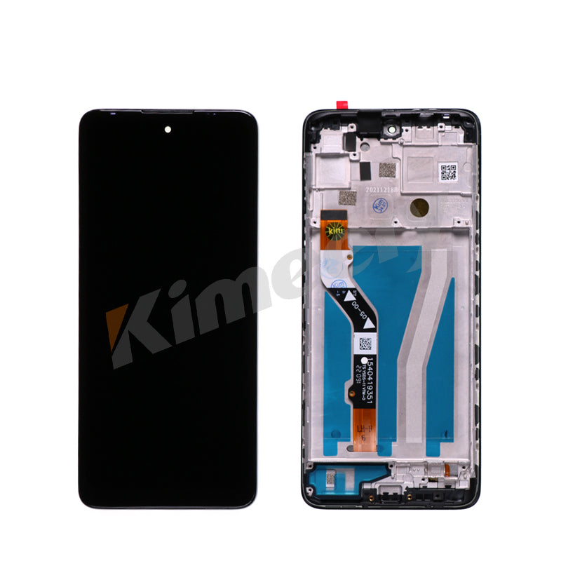 LCD Screen Digitizer Touch Screen Assembly With Frame for Motorola Moto G60