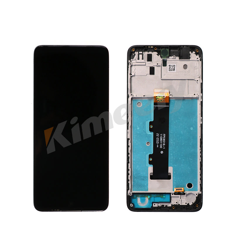 LCD Screen Digitizer Touch Screen Assembly With Frame for Motorola Moto G22