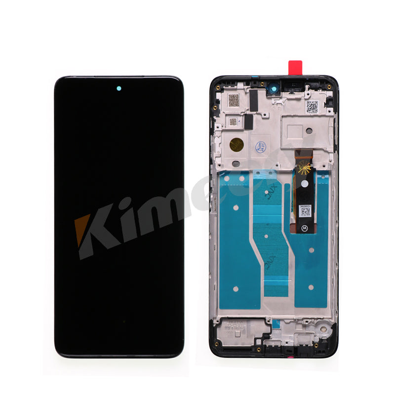 LCD Screen Digitizer Touch Screen Assembly With Frame for Motorola Moto G52