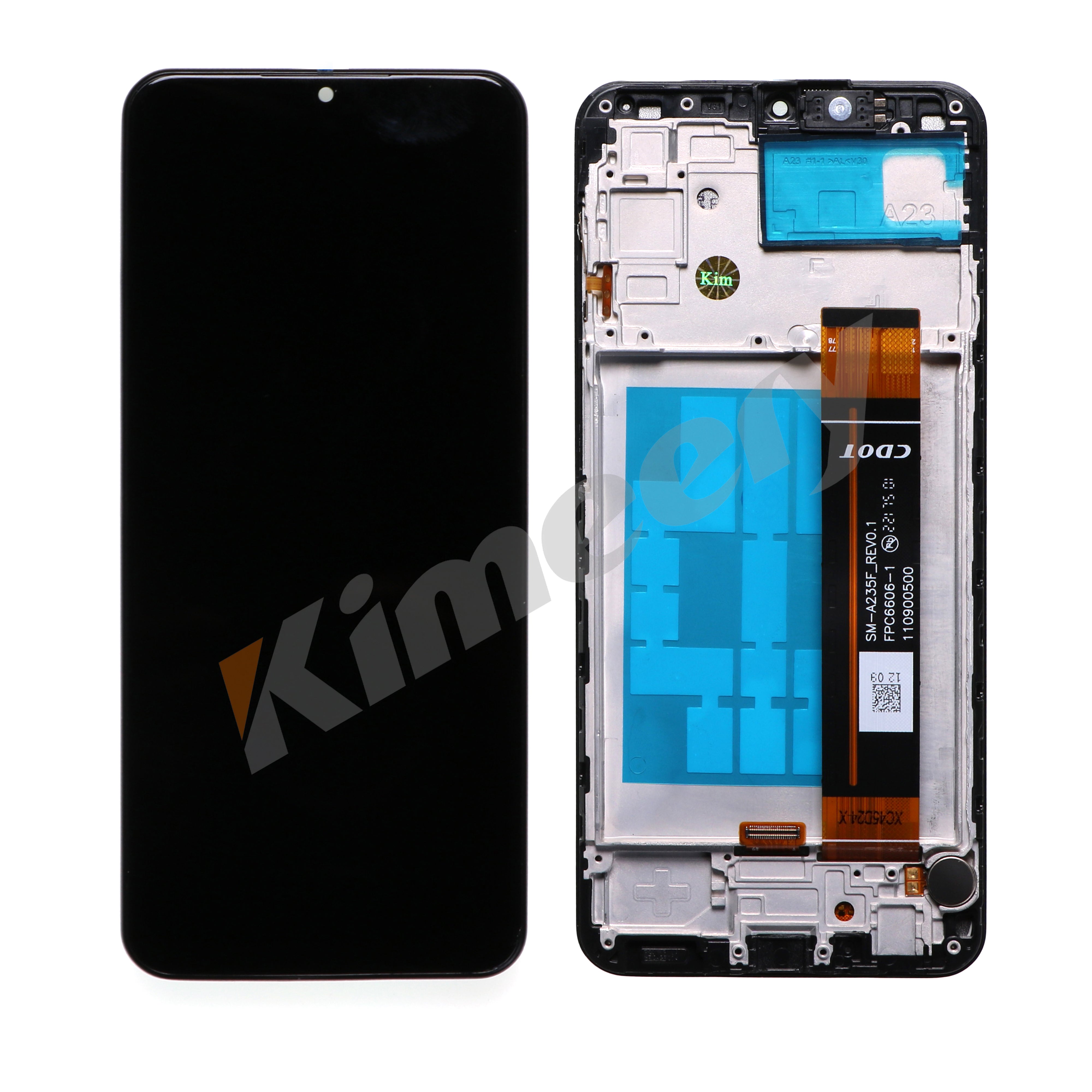 Tela LCD com moldura e peças compatíveis com Samsung Galaxy A23 4G A235