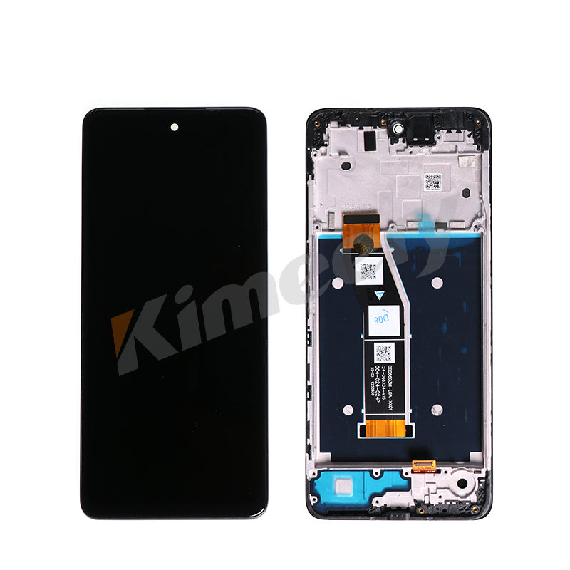 Tela sensível ao toque LCD Com Aro para Motorola Moto G24