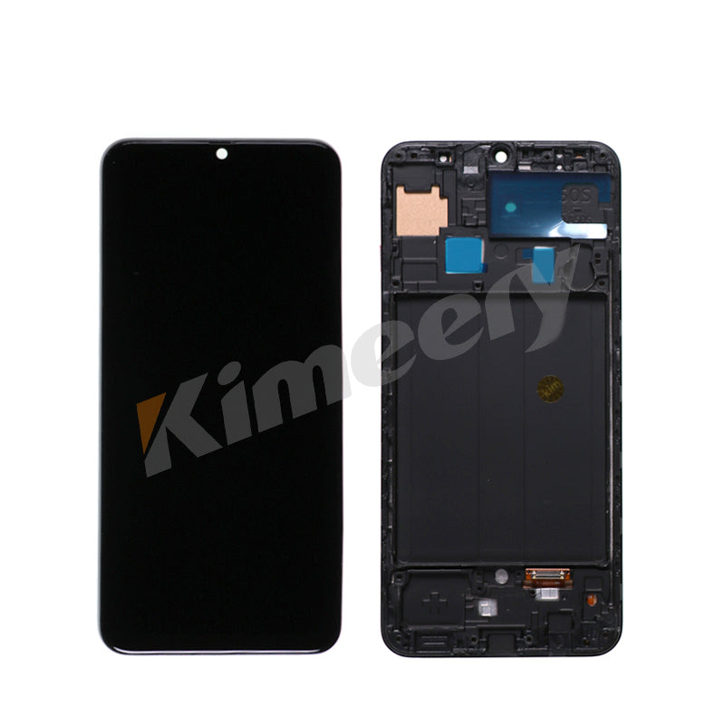 Conjunto de tela LCD sem peças compatível com Samsung Galaxy A30/A50