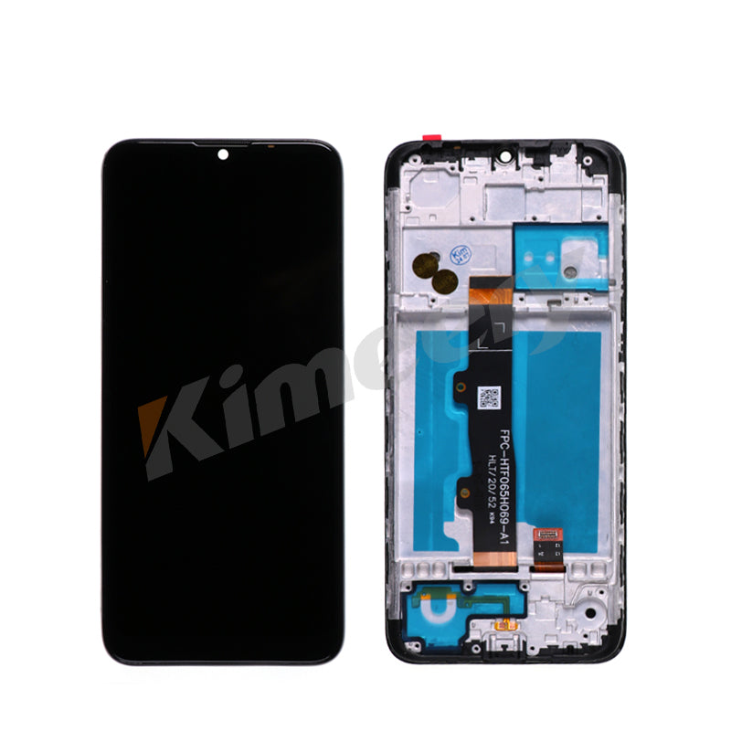 Tela sensível ao toque LCD Com Aro para Motorola Moto E7