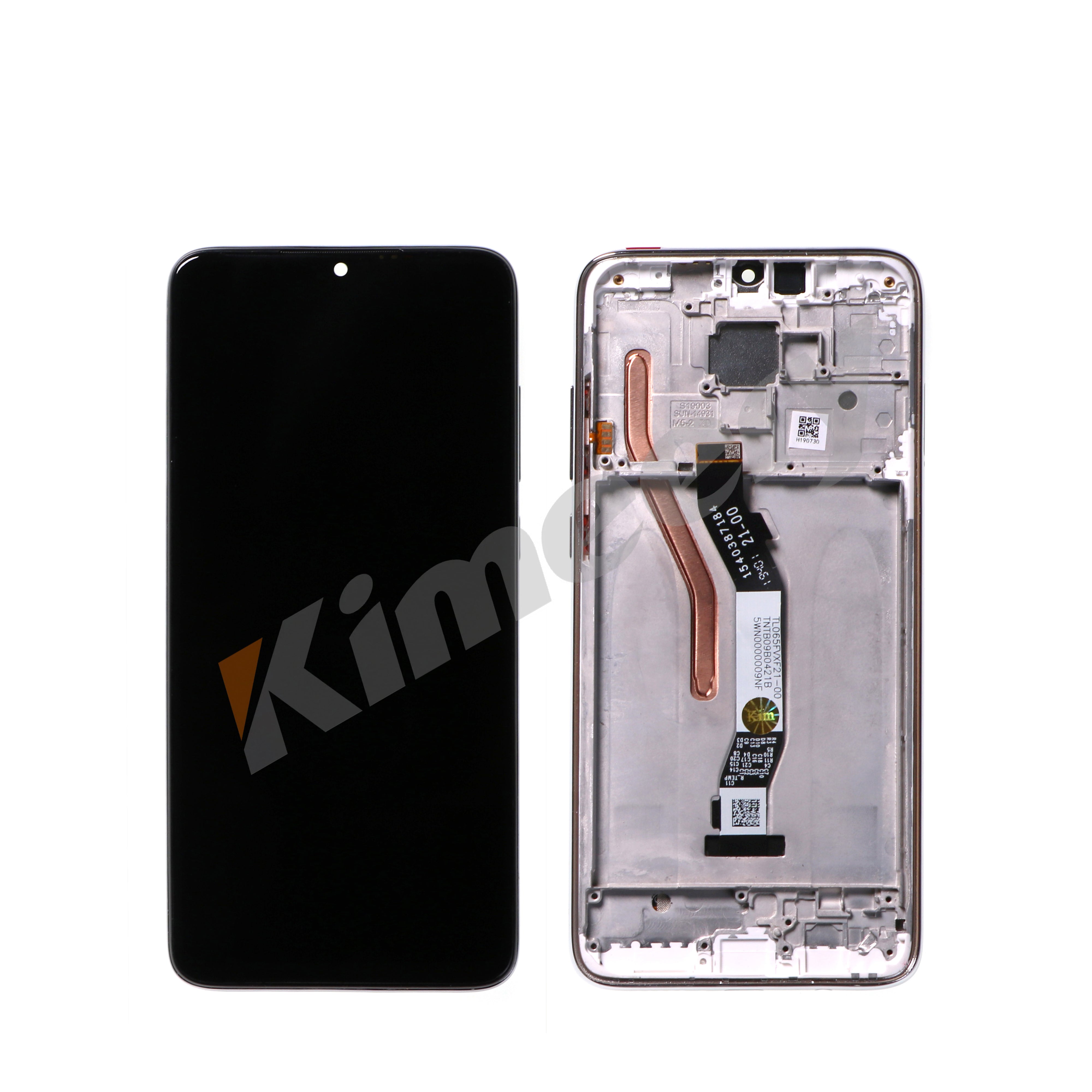 Tela LCD com moldura compatível com Xiaomi Redmi Note 8 Pro