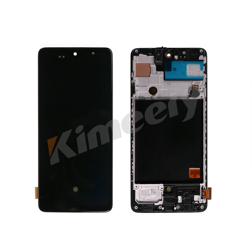 Conjunto de tela LCD com peças compatíveis para Samsung Galaxy A51/A515