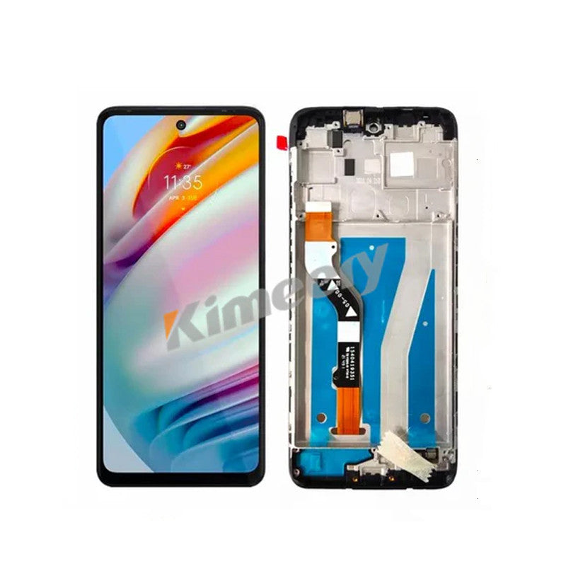 Tela sensível ao toque LCD National+ Parts para Motorola Moto G60