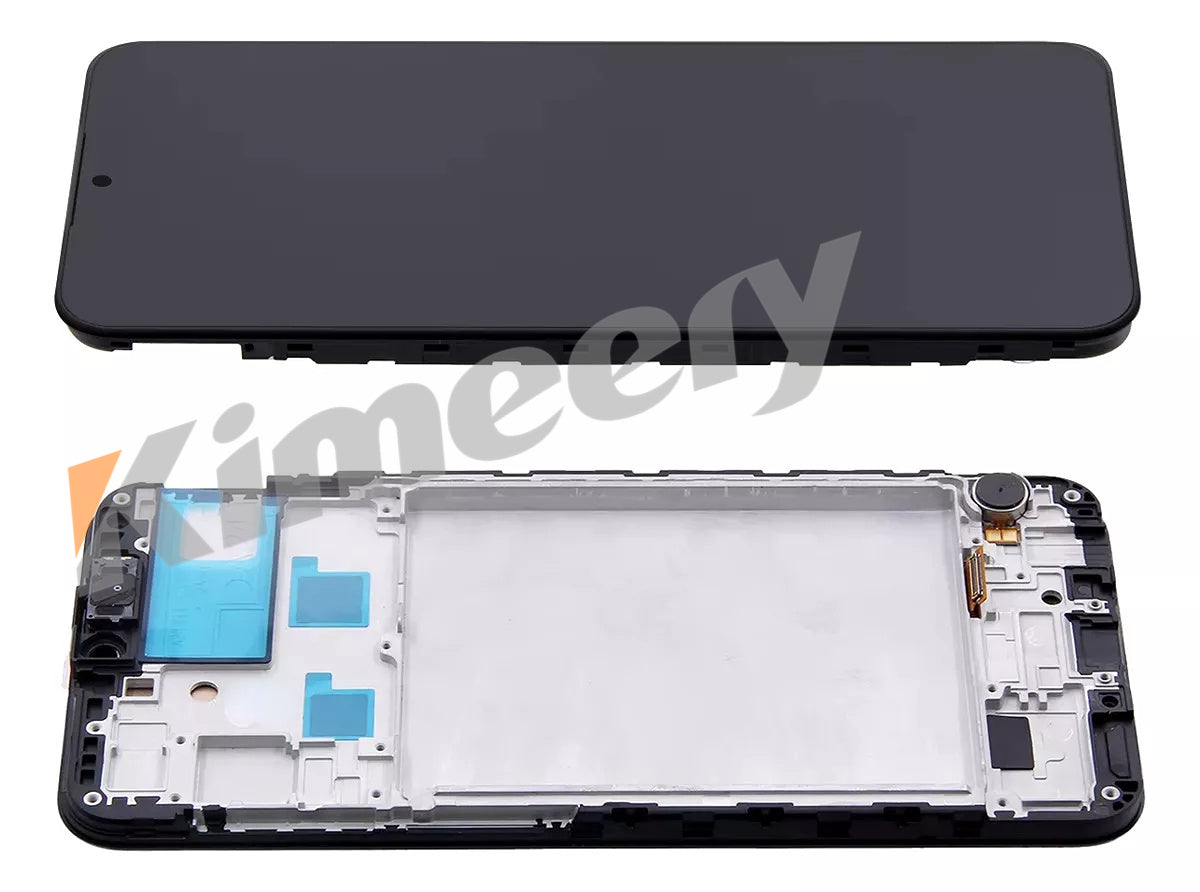 Conjunto de tela LCD com moldura e peças compatíveis com Samsung Galaxy A24 4G