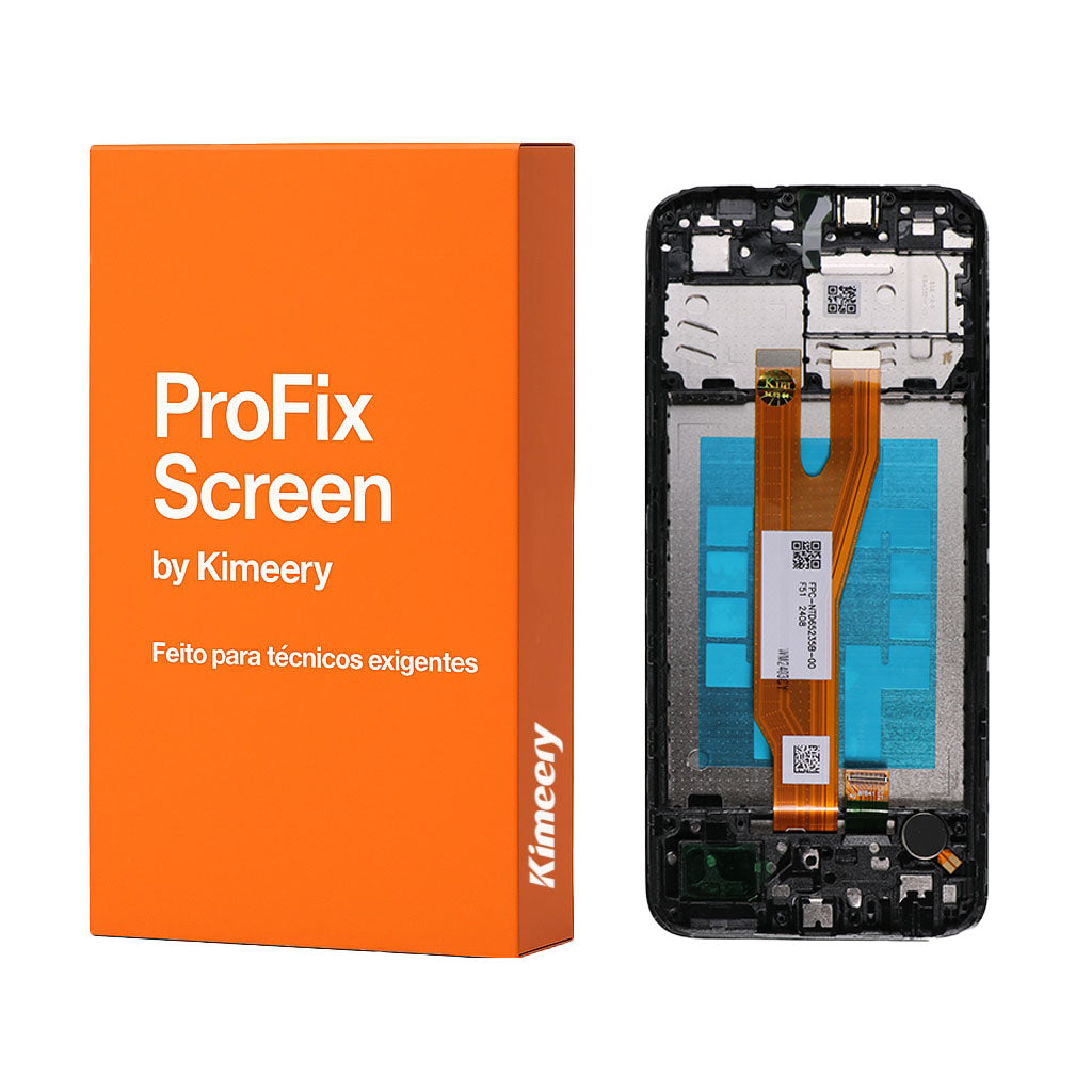 Tela LCD com moldura e peças compatíveis com Samsung Galaxy A03 Core