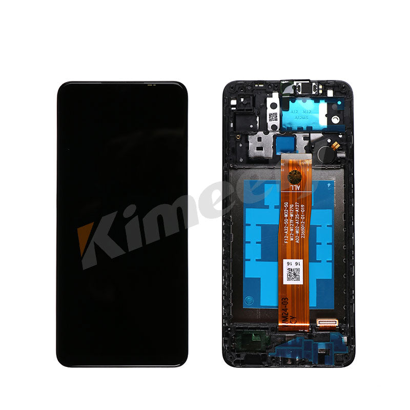 Conjunto de tela LCD com peças compatíveis para Samsung Galaxy A12