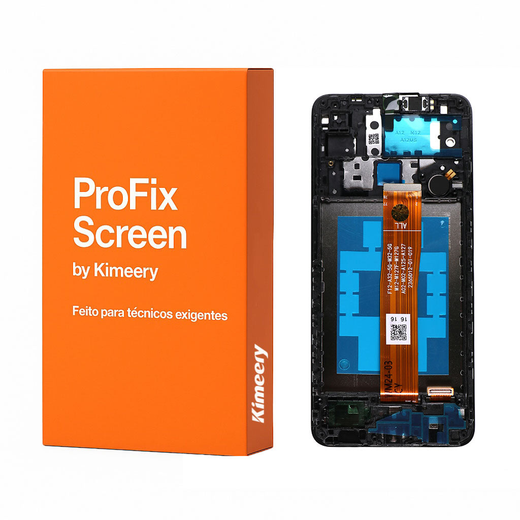 Conjunto de tela LCD com peças compatíveis para Samsung Galaxy A12