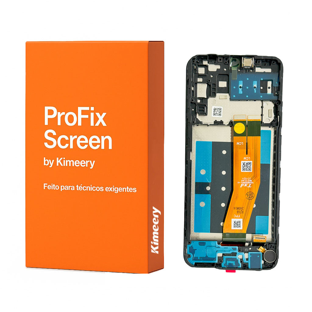 Conjunto de tela LCD com moldura e peças compatíveis com Samsung Galaxy A14 4G A145