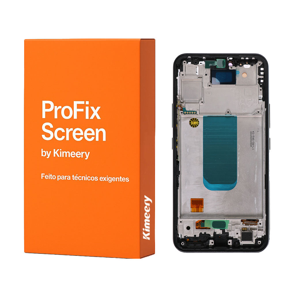 Tela LCD OLED com moldura e peças compatíveis com Samsung Galaxy A54