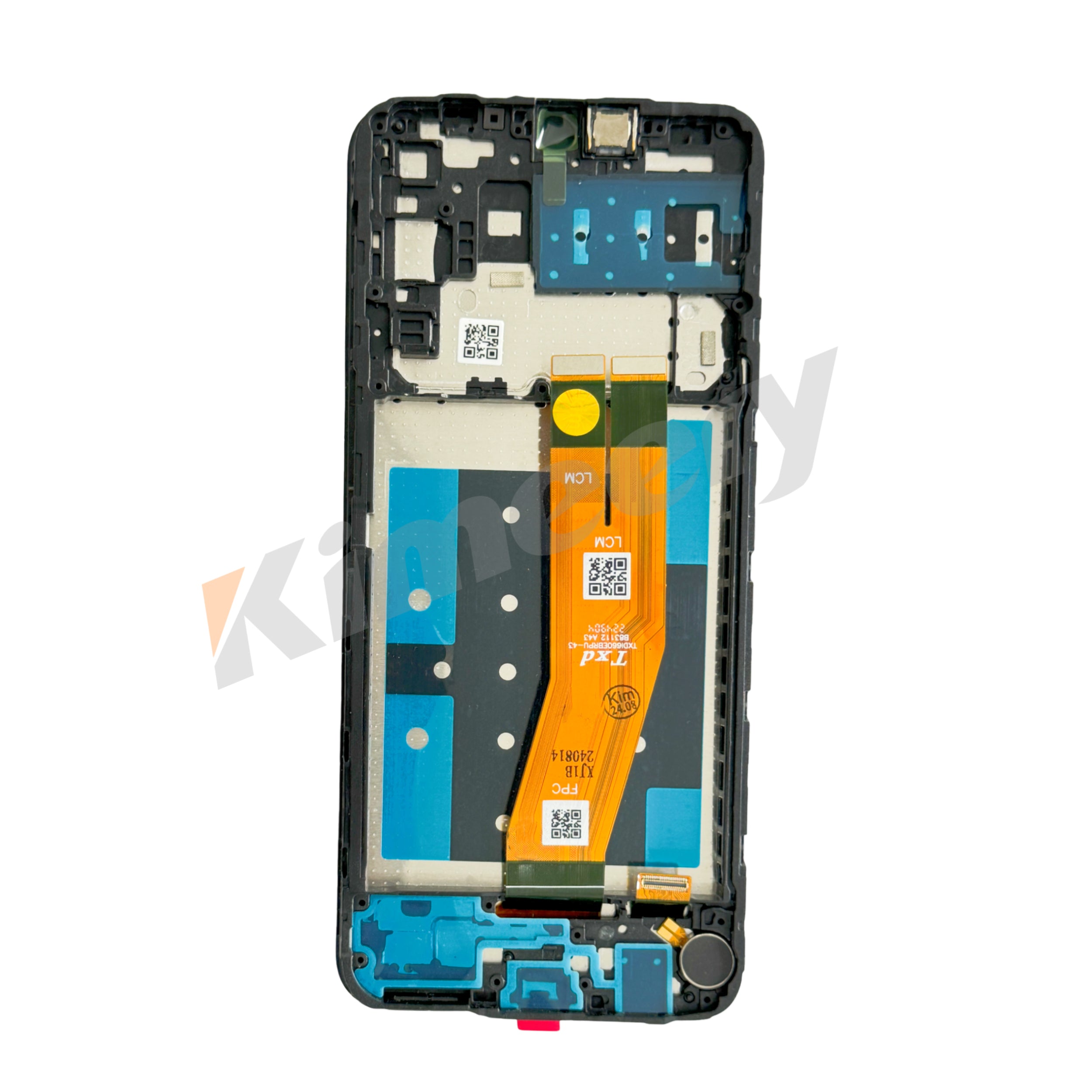 Conjunto de tela LCD com moldura e peças compatíveis com Samsung Galaxy A14 4G A145