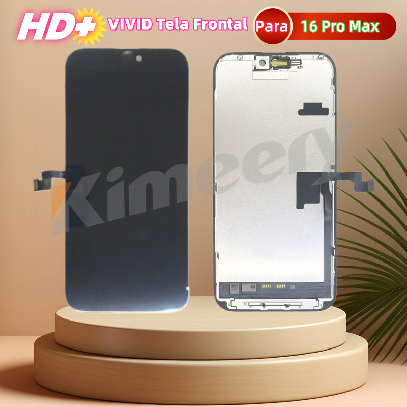 Substituição de tela de telefone HD+ VIVID para iPhone 16 Pro Max