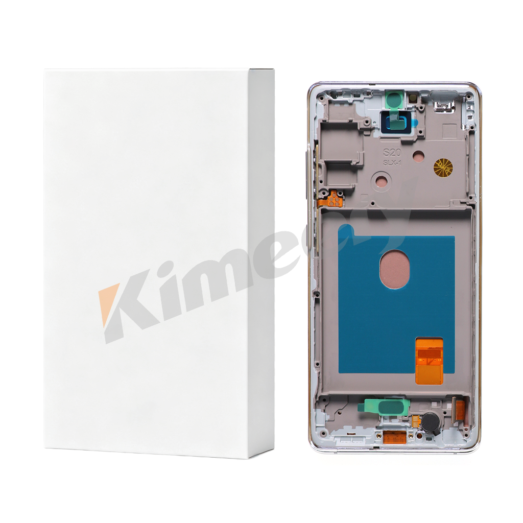 OLED Tela VIVID LCD completa para Samsung Galaxy S20FE (PRATA/ PRETO)