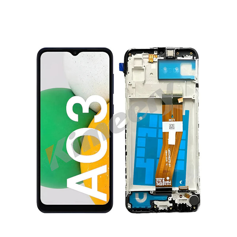 Tela com moldura com peças compatíveis com Samsung Galaxy A03