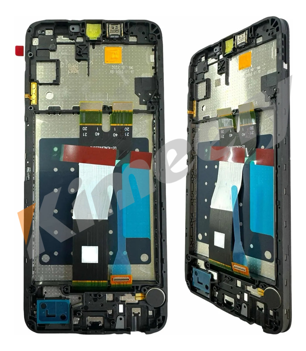 Conjunto de tela LCD com moldura e peças compatíveis com Samsung Galaxy A05s