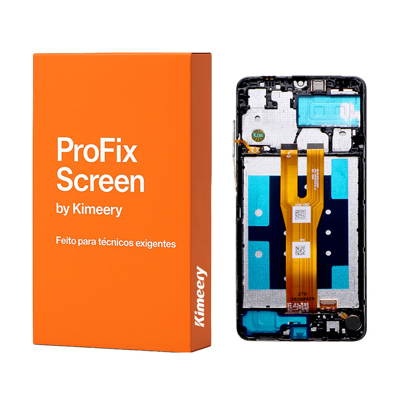 Conjunto de tela LCD com moldura e peças compatíveis com Samsung Galaxy A06