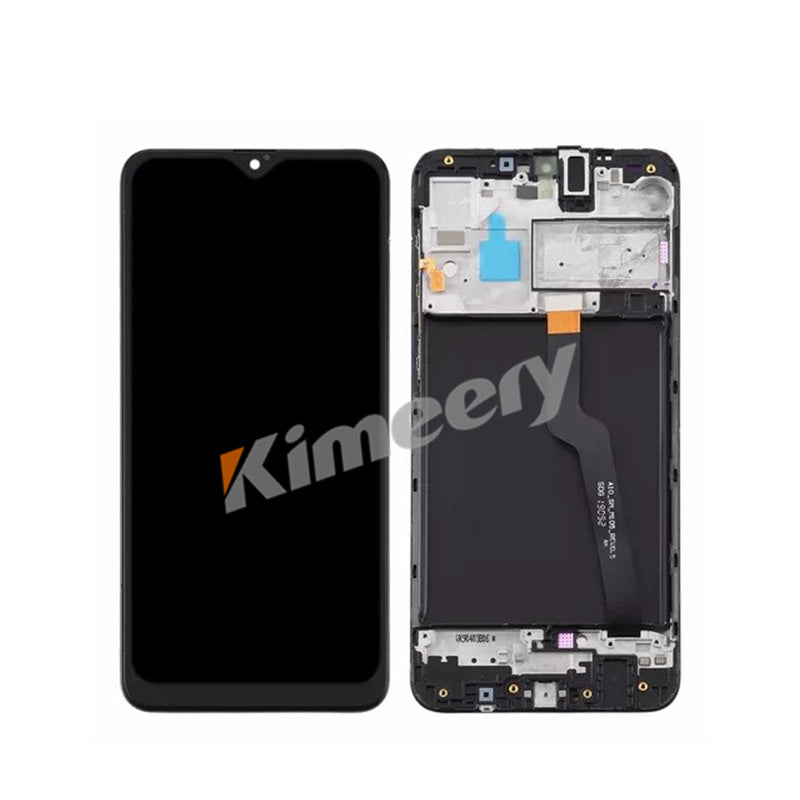 Tela LCD com moldura e peças compatíveis com Samsung Galaxy A10
