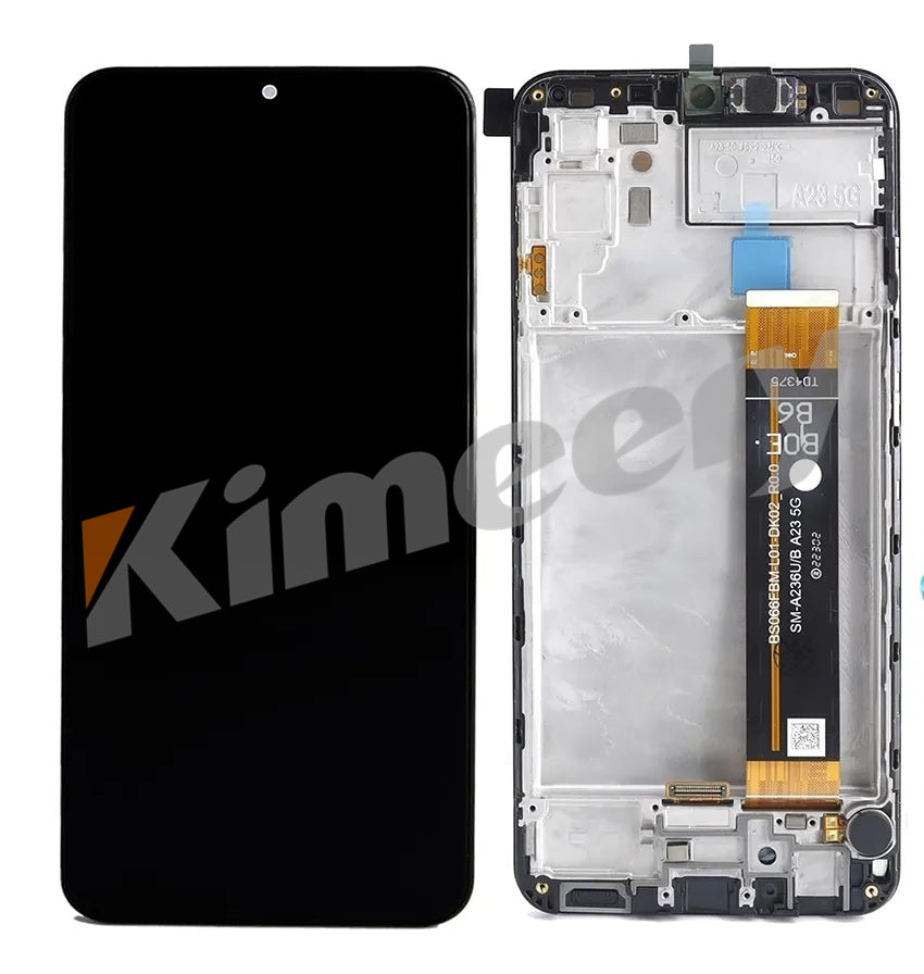 Tela LCD com moldura e peças compatíveis com Samsung Galaxy A23 5G A236