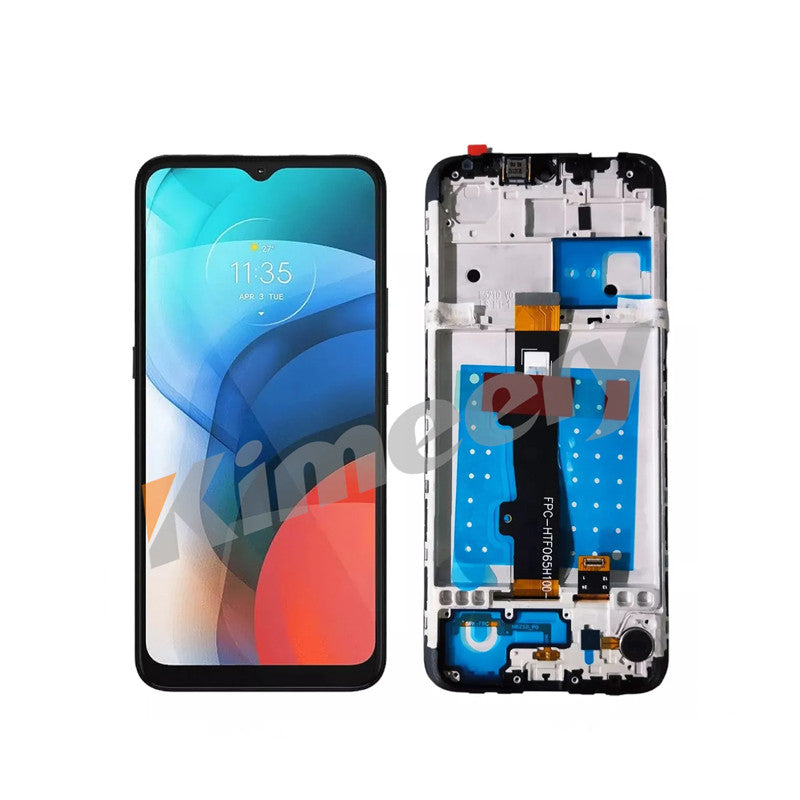 Tela sensível ao toque LCD National+ Parts para Motorola Moto E7