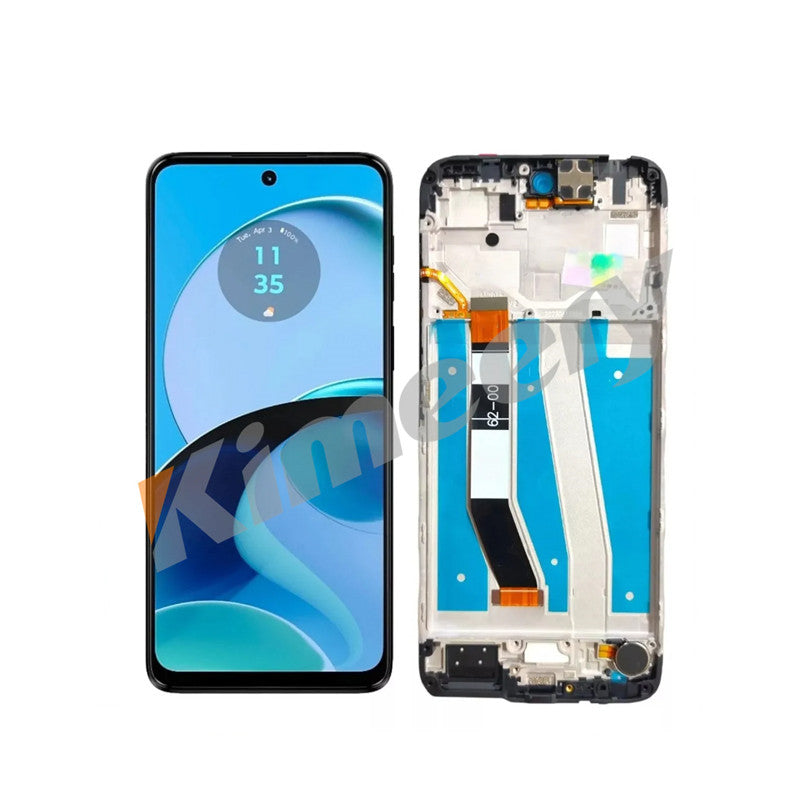 LCD Screen Digitizer Touch Screen Assembly With Frame With Parts for Motorola Moto G14