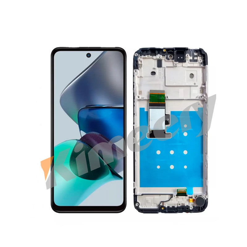 Pantalla LCD táctil digitalizadora con marco y piezas para Motorola Moto G23