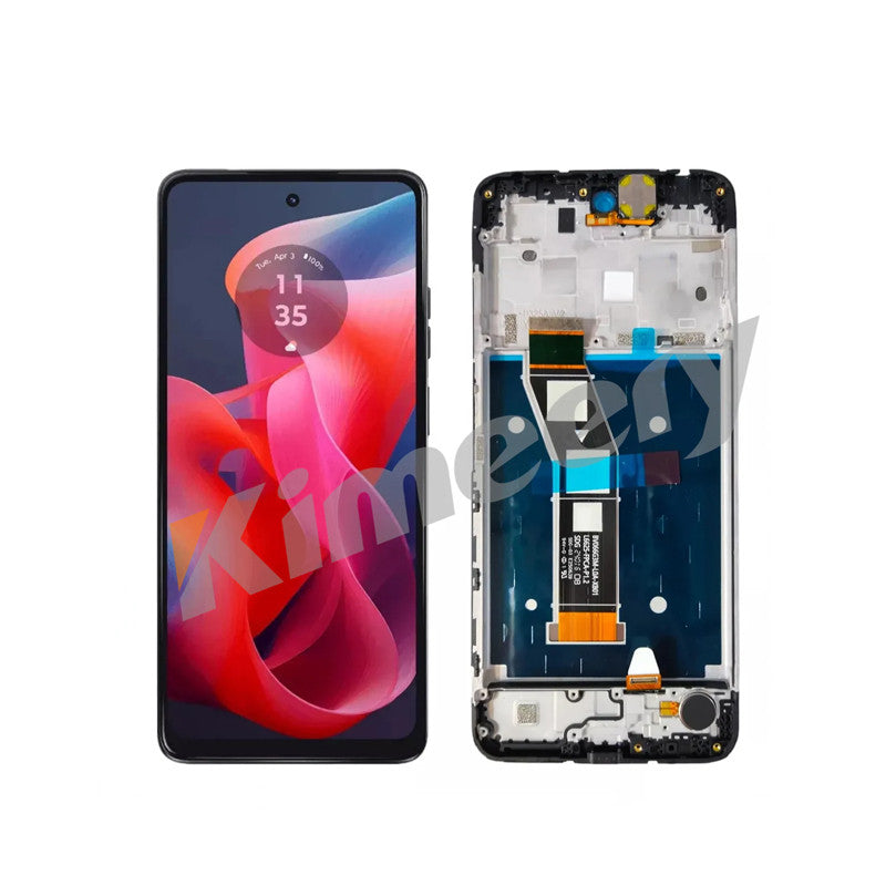 Tela sensível ao toque LCD National+ Parts para Motorola Moto G24