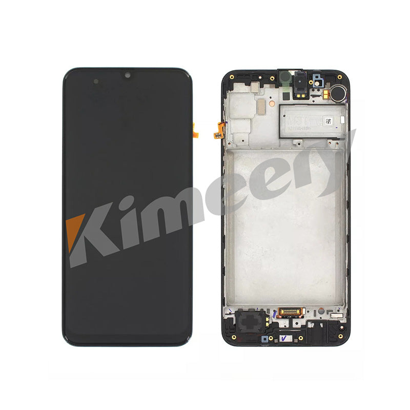 Conjunto de tela LCD com moldura e peças compatíveis com Samsung Galaxy M30