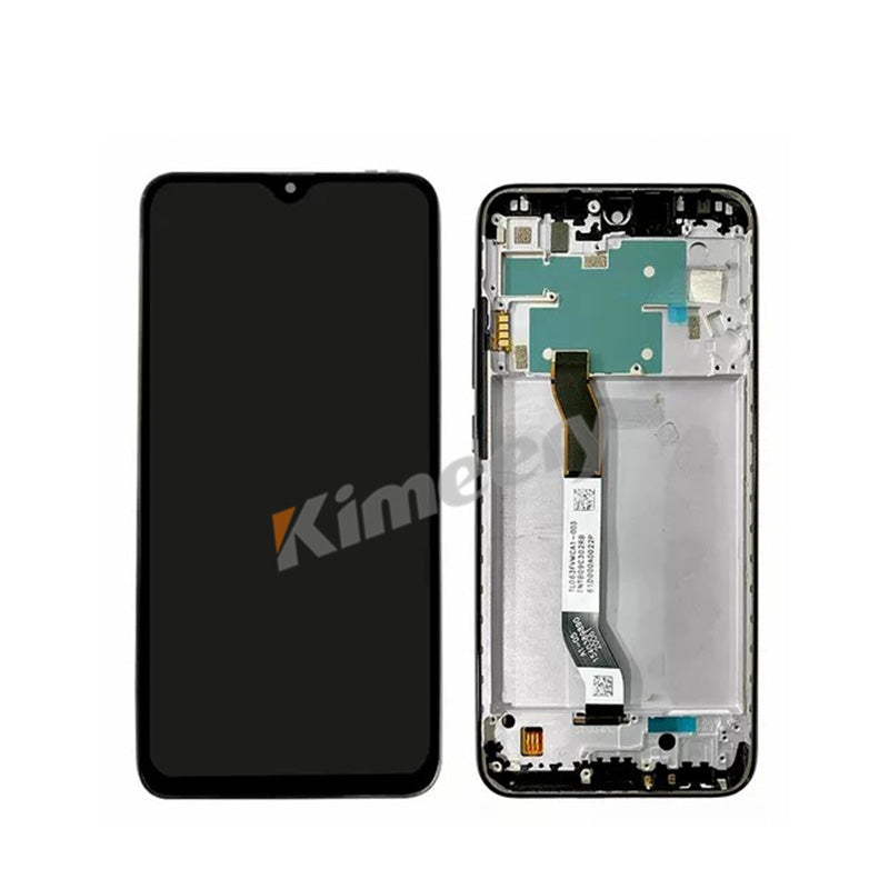 Substituição de tela LCD com moldura e peças compatíveis com Xiaomi Redmi Note 8 AZUL