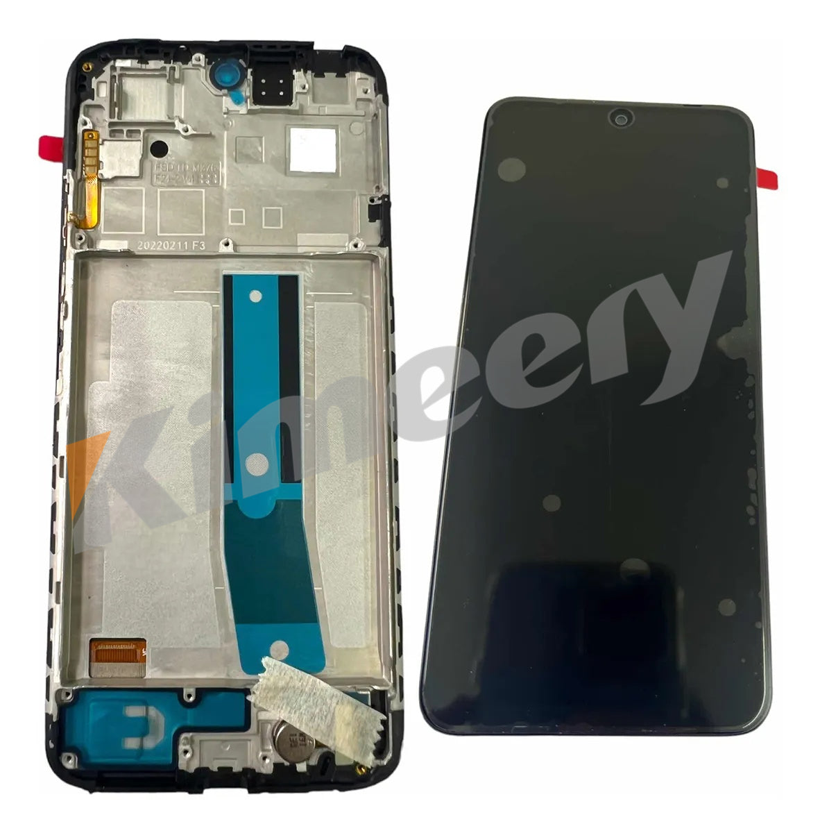Oled LCD vívido com moldura e peças compatíveis com Xiaomi Redmi Note 11 (2201117)
